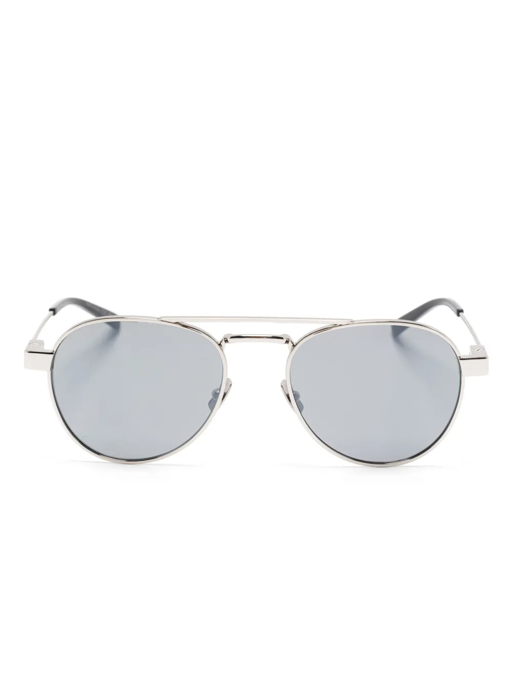 

Солнцезащитные очки в оправе «пилот» Saint Laurent Eyewear, серебяный
