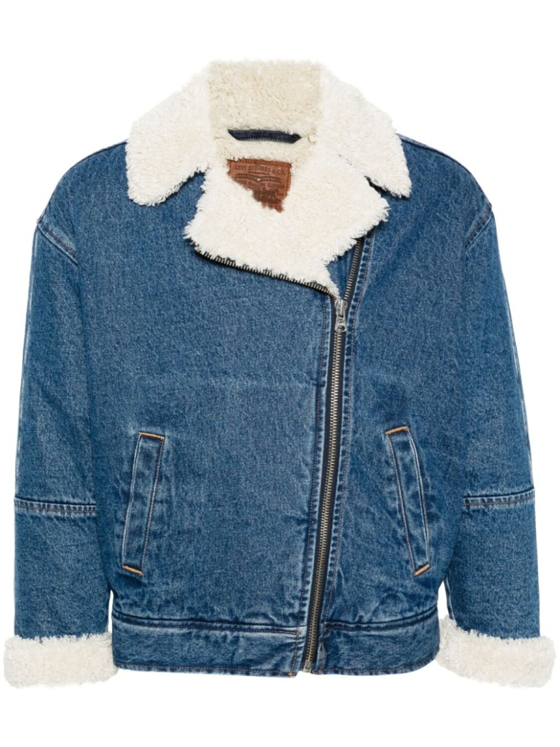 

Levi's куртка с оторочкой из шерпы, синий