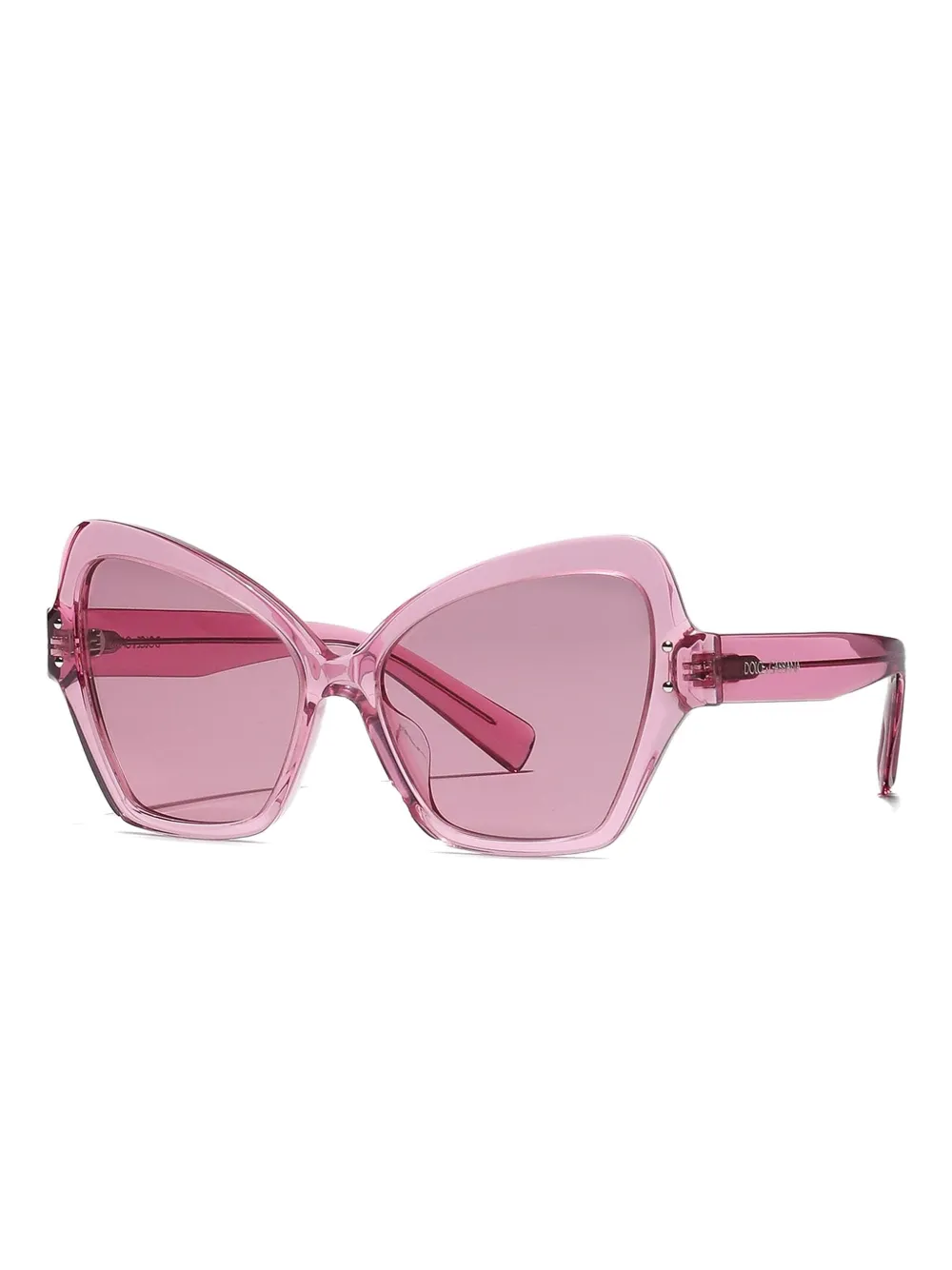 

Солнцезащитные очки в геометрической оправе Dolce & Gabbana Eyewear, розовый