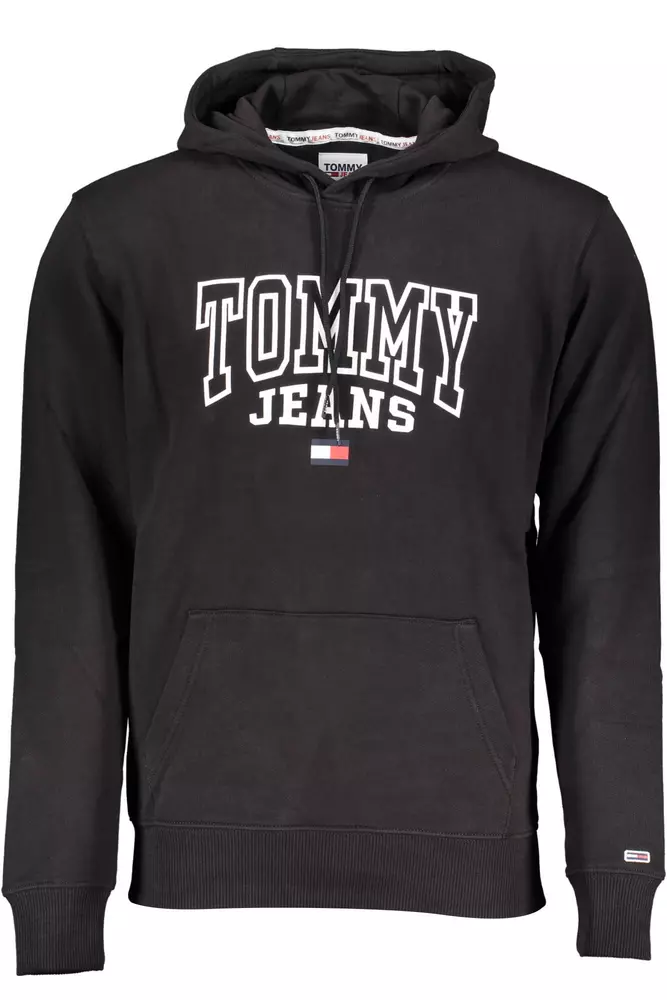 

Черный хлопковый мужской свитер Tommy Hilfiger