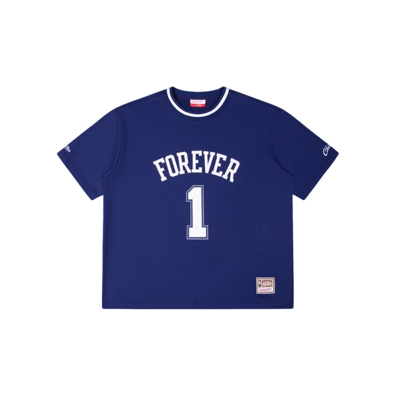 

Футболка Unisex Crew Neck Moderate Straight Fit Mitchell Ness, темно-синий