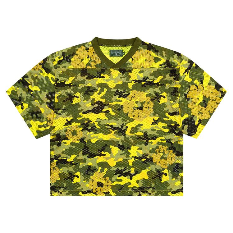 

Топ Denim Tears Camo Cotton Wreath Mesh Football Top, Yellow