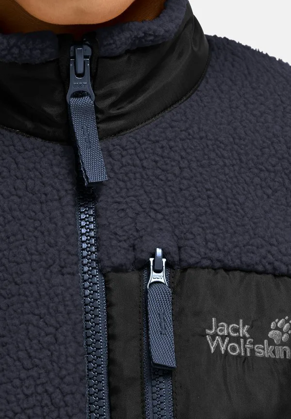 Легкая флисовая куртка lite curl fz k Jack Wolfskin, Oyster — фото 4