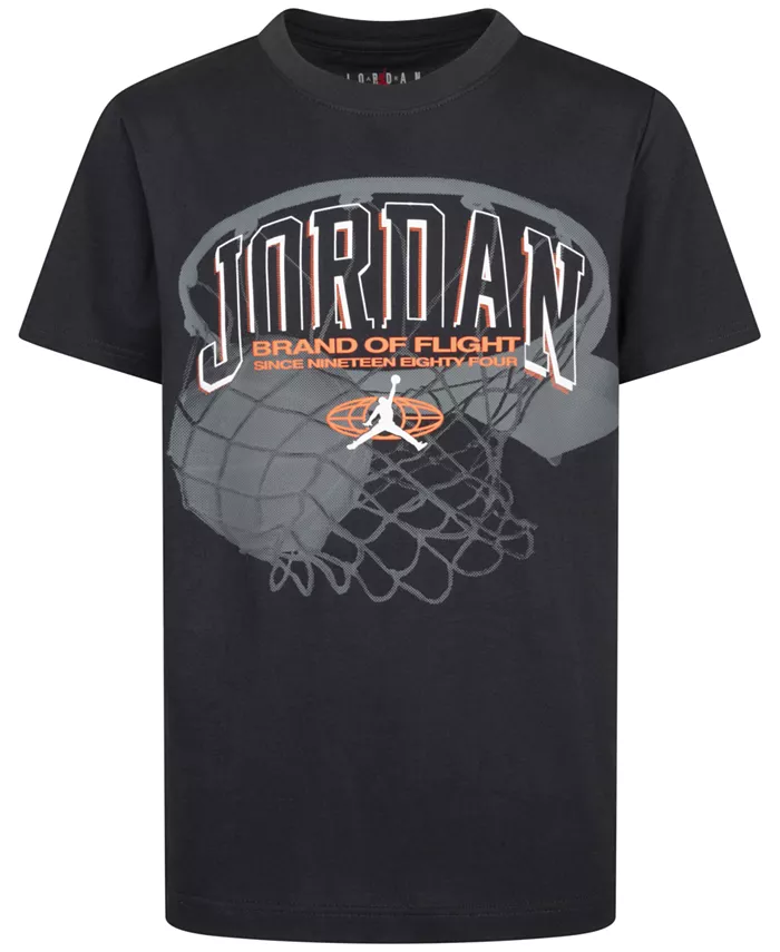 

Футболка с коротким рукавом и графическим принтом Big Boys Hoop Up Jordan, серый