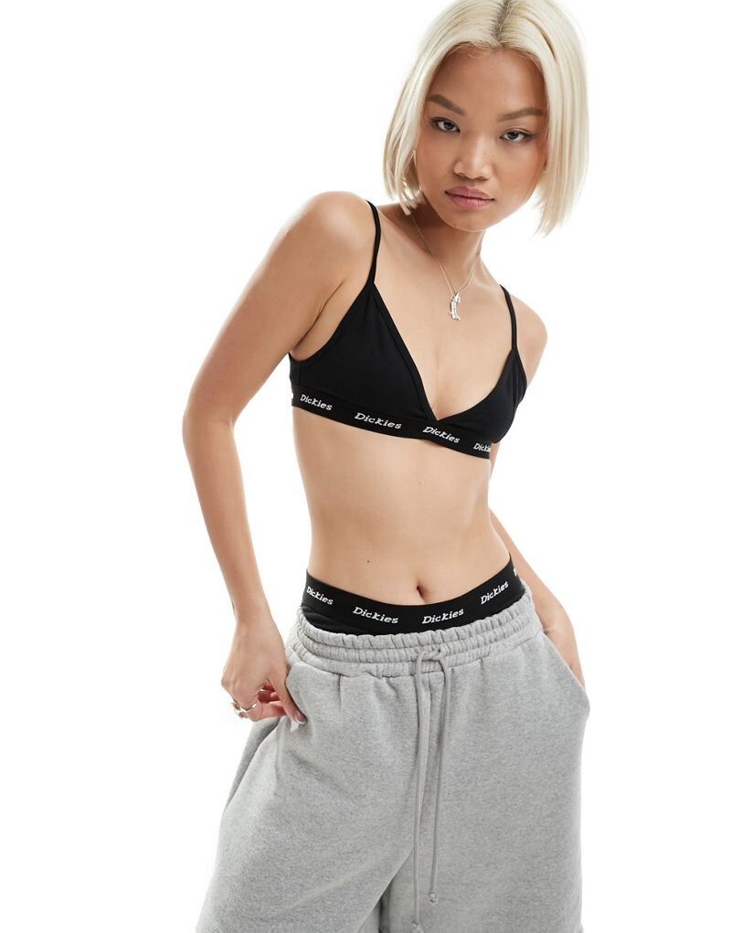 

Черный бралетт с треугольными чашками Dickies