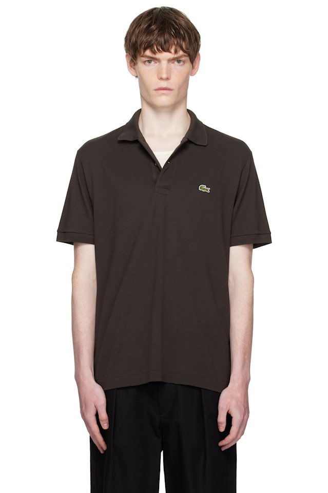 

Lacoste Классическая коричневая поло-рубашка, размер L, 12.12, светло-пике