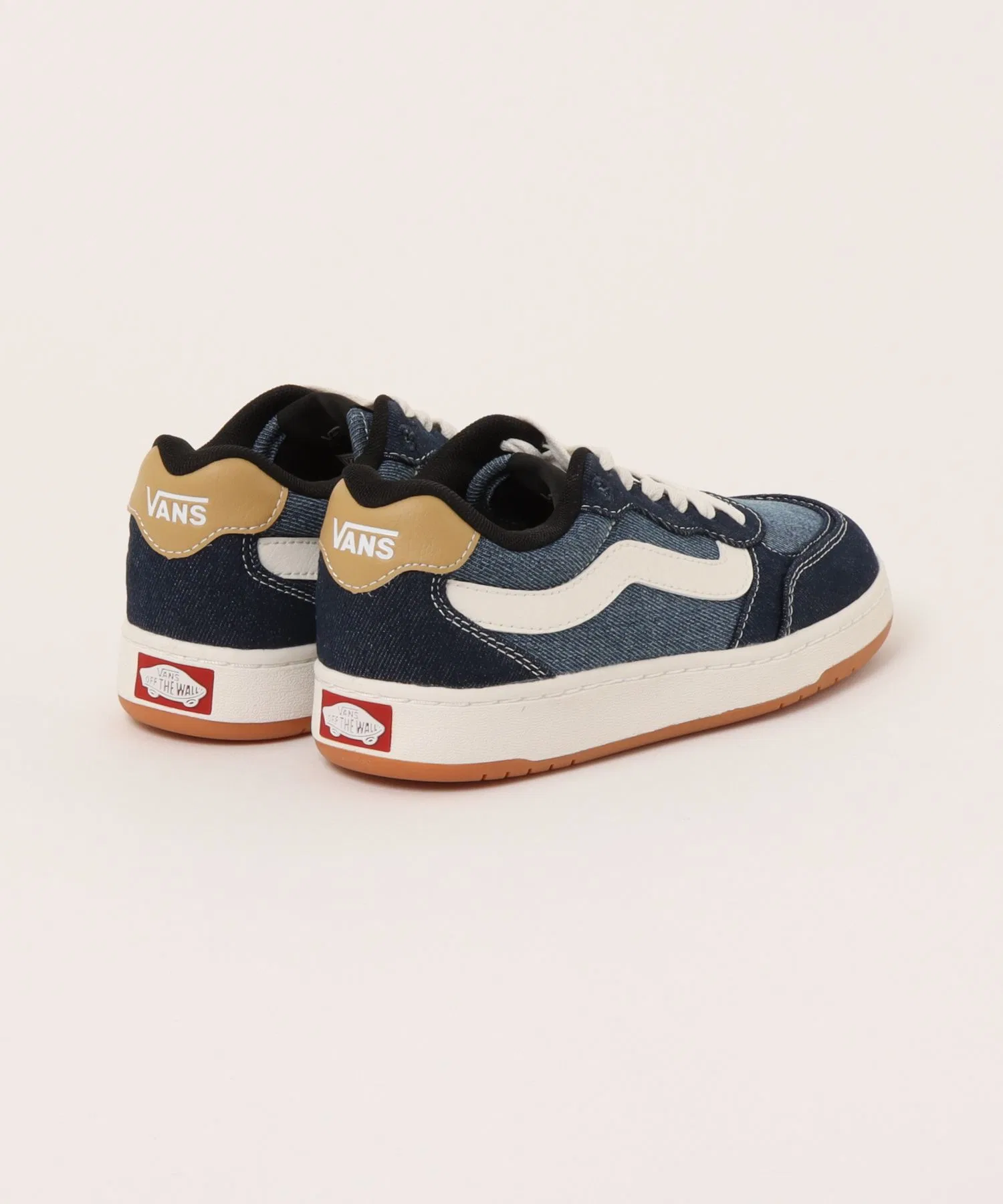 Мужские кеды из денима VANS BRAVO тёмно-синие — фото 2