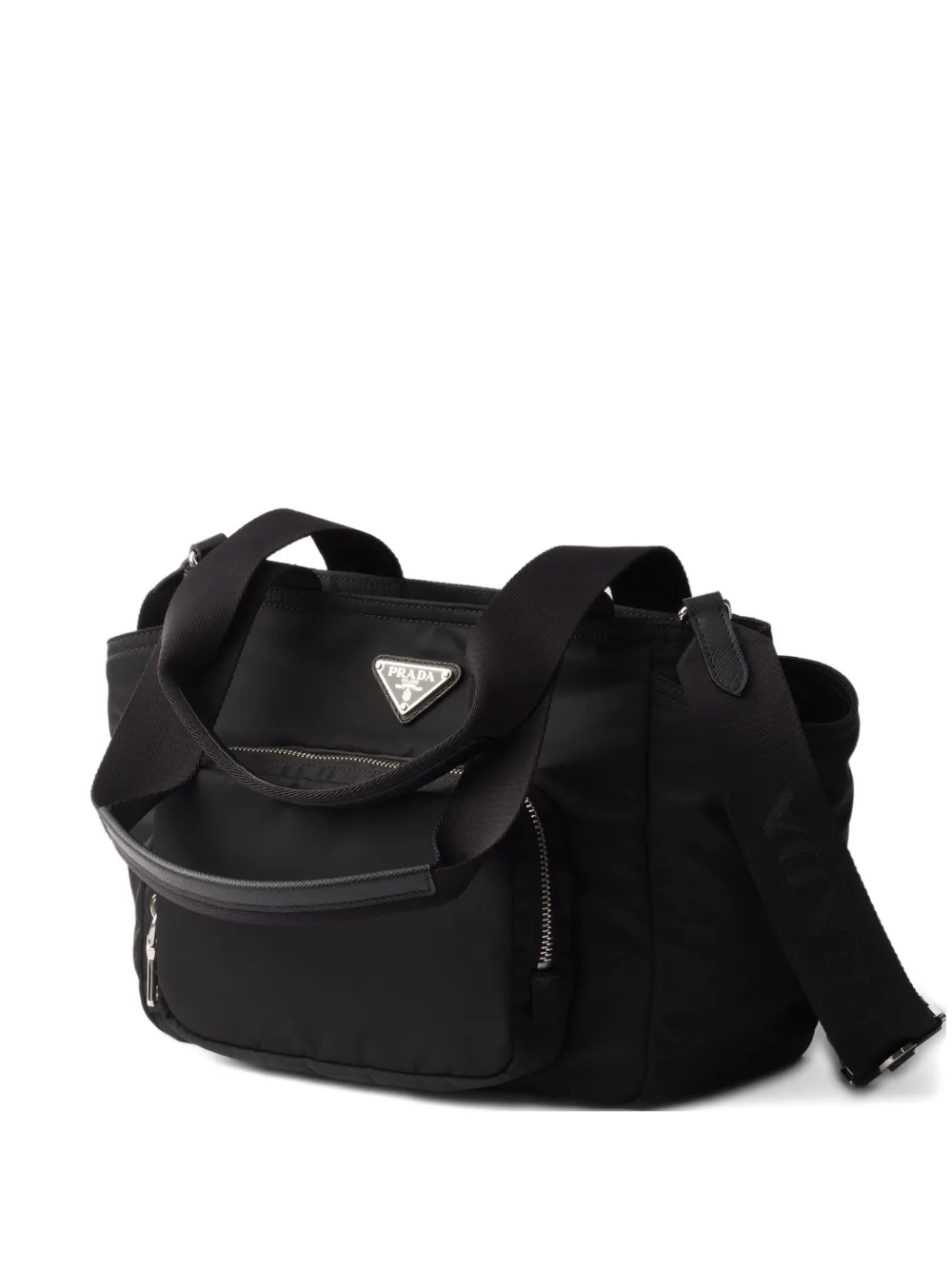 

Сумка-шоппер Re-Nylon с логотипом Prada, черный