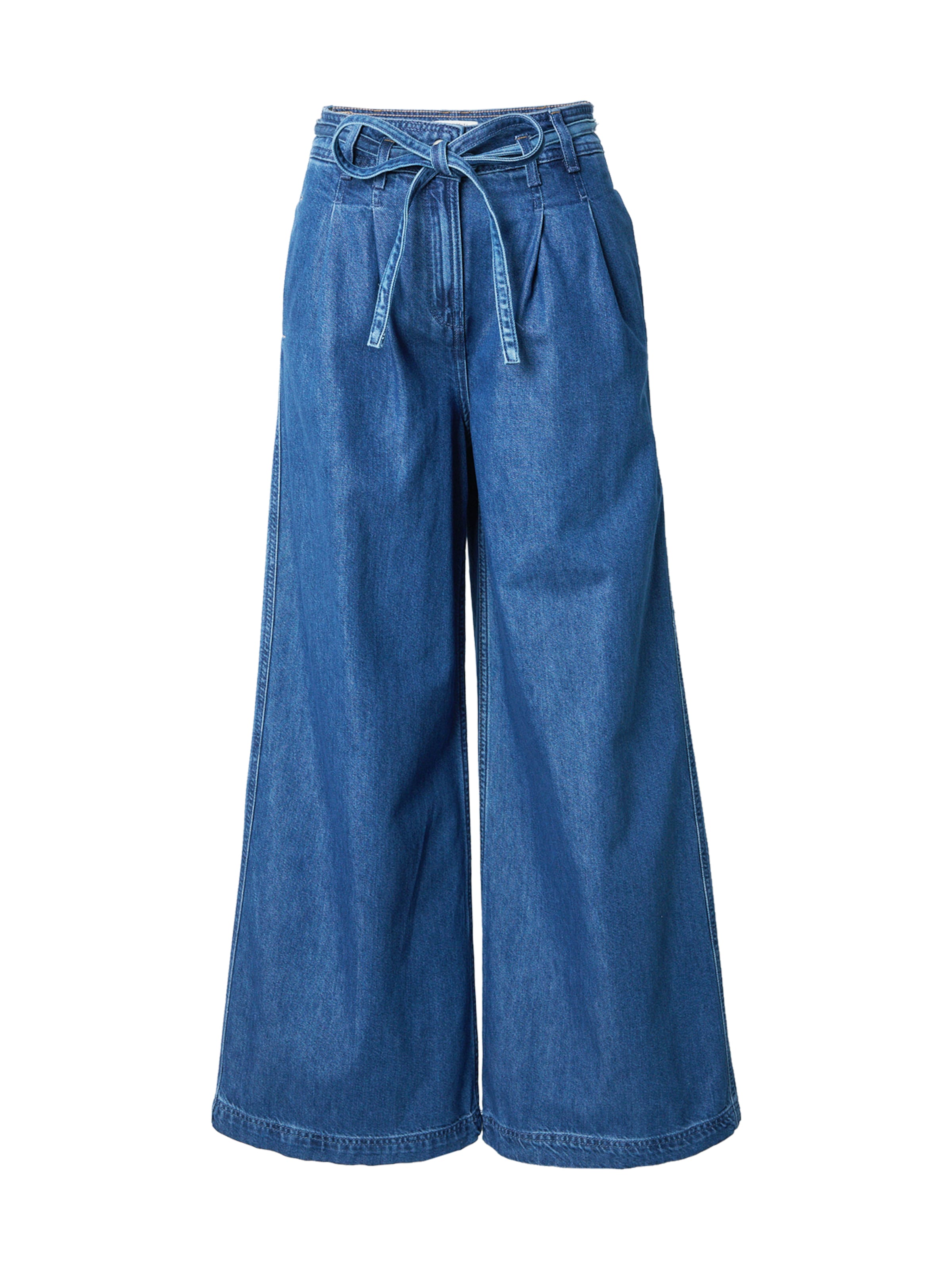 

WHITE STUFF Широкие плиссированные джинсы 'Sasha' в синем цвете