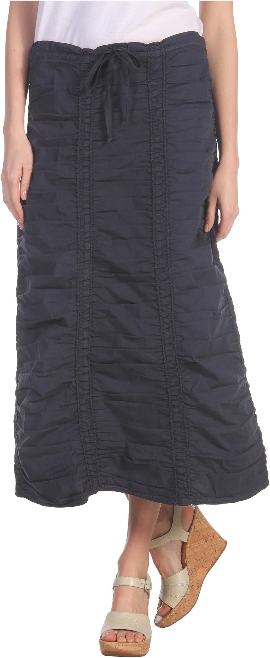 

Юбка XCVI Stretch Poplin Double Shirred Panel Skirt, цвет Anchor Navy