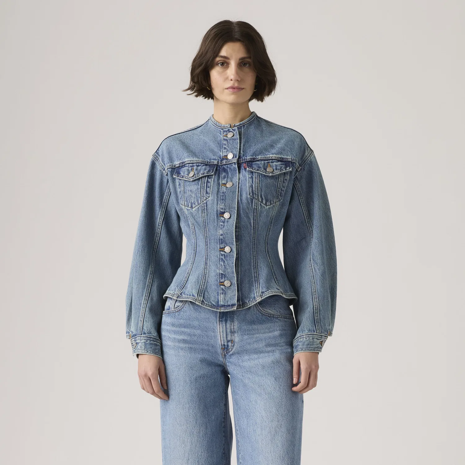 Куртка-тракер с рельефным рисунком Levi's, Medium Wash — фото 3