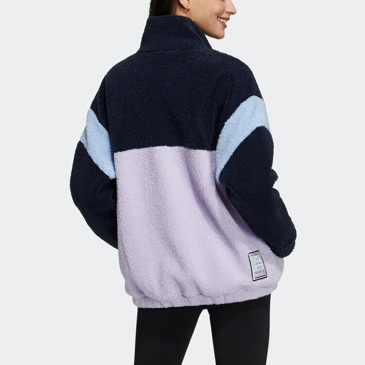 Бархатная куртка женская синий Adidas Neo — фото 2