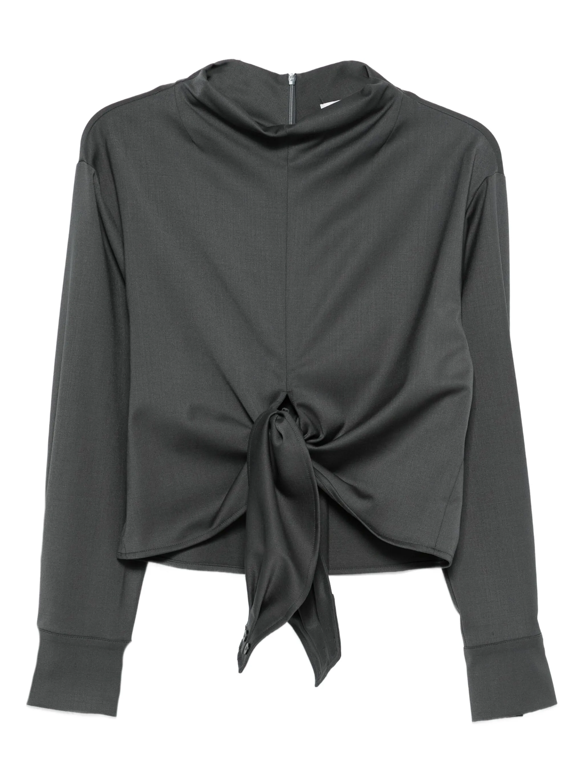 

Топ с воротником-стойкой Tela, серый