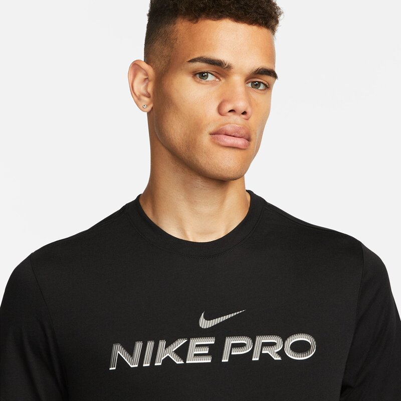 Shirt m nk df tee db pro Nike, черный — фото 4