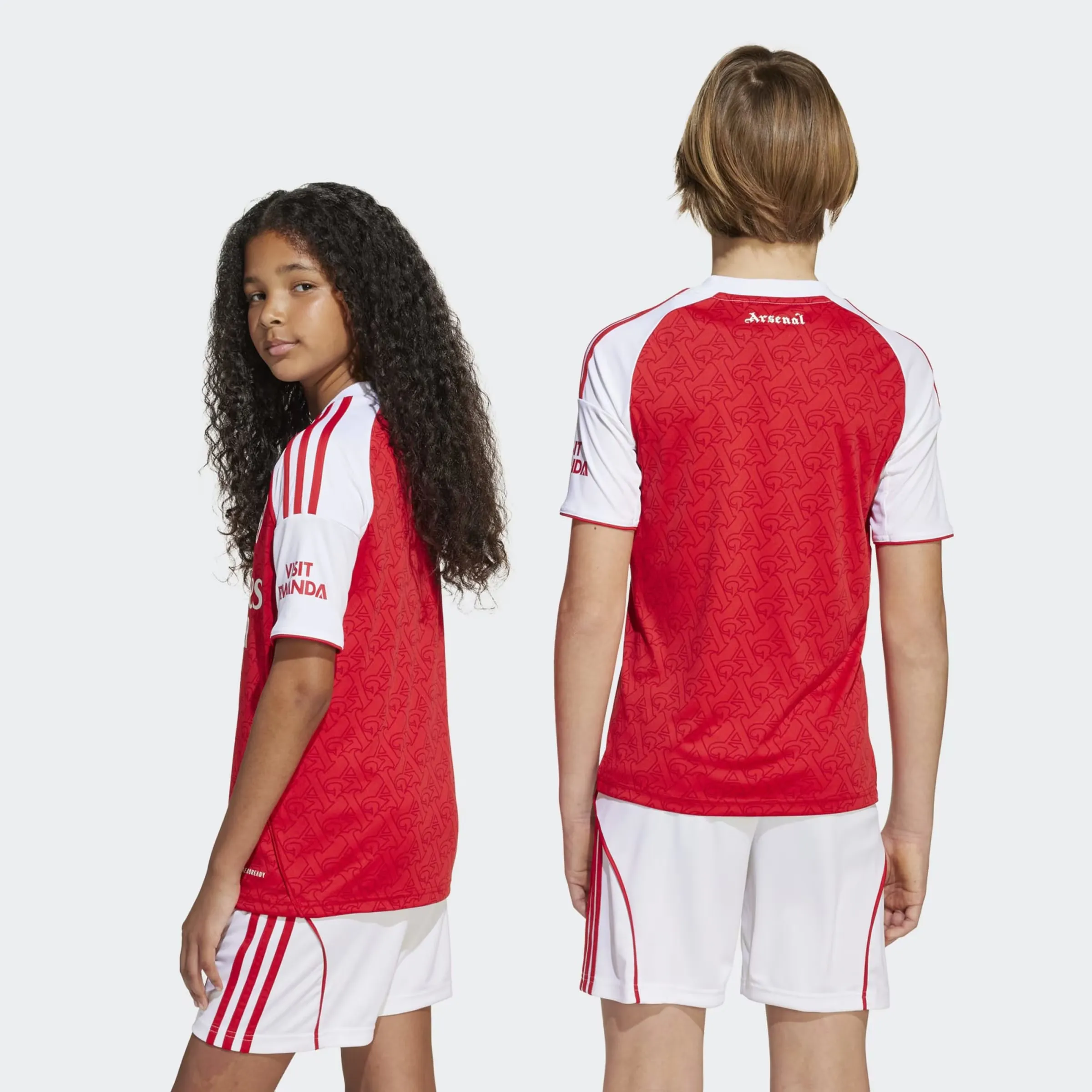 Детская футболка домашняя форма Arsenal FC 2025-2026 adidas, красный — фото 2