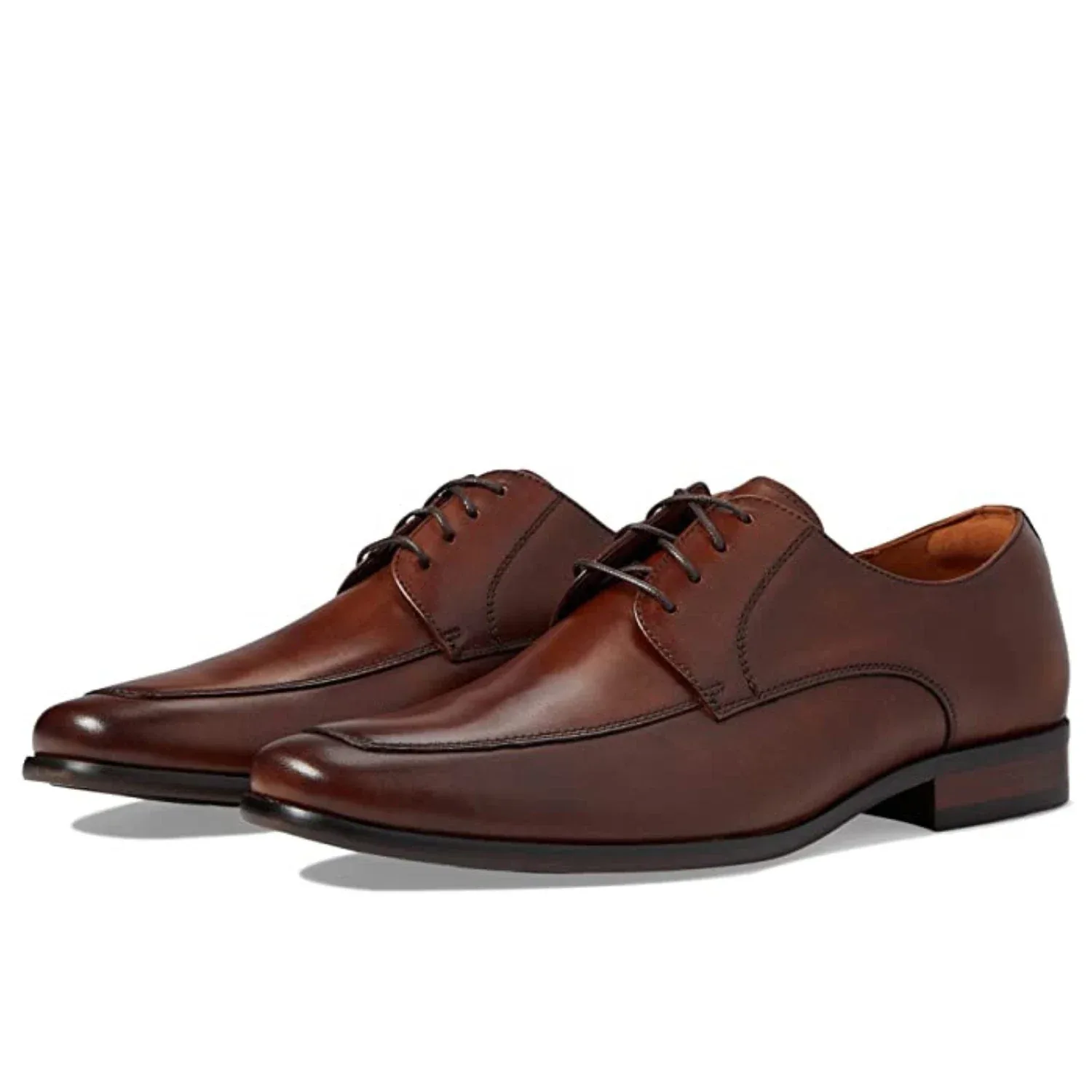 Классические туфли Postino Oxford Cognac Leather Moc Toe Dress Shoes ZAP747 Florsheim