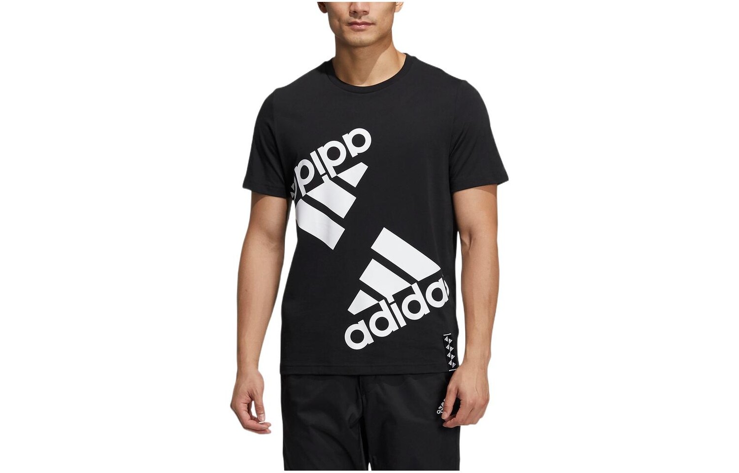 

Футболка мужская черная Adidas, черный