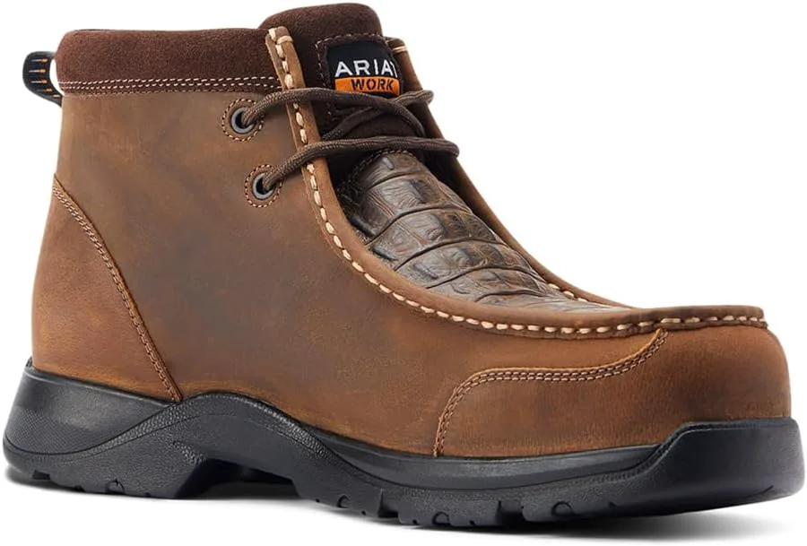 Мужские рабочие ботинки ARIAT Edge Lte Moc с композитным носком, коричневый — фото 3