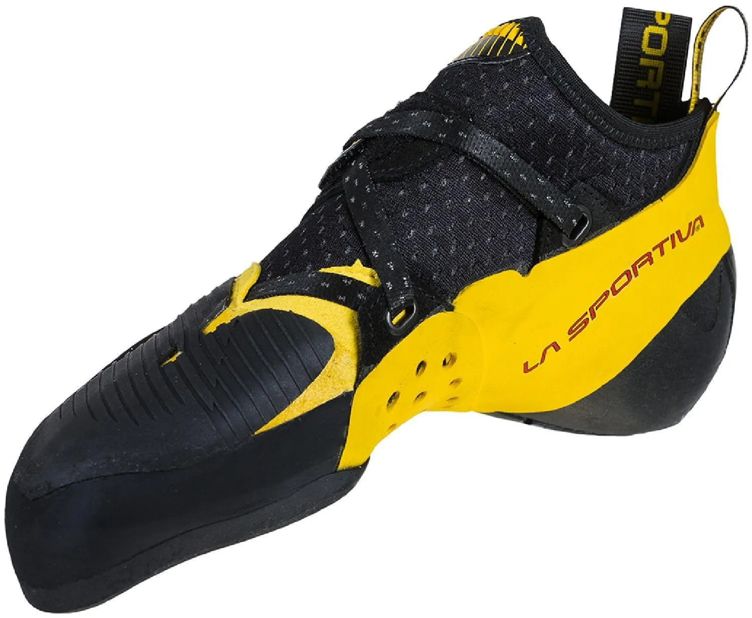 Мужские скальные туфли для лазания Solution Comp La Sportiva, Black/Yellow — фото 2