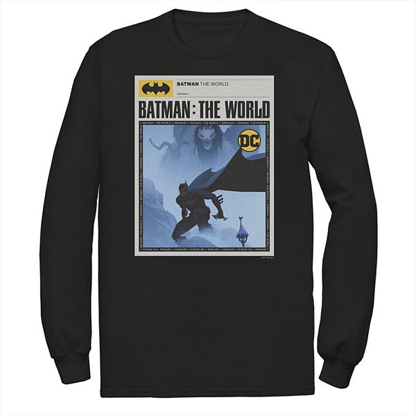 

Футболка Big & Tall DC Comics Batman: The World Germany News Poster Licensed Character