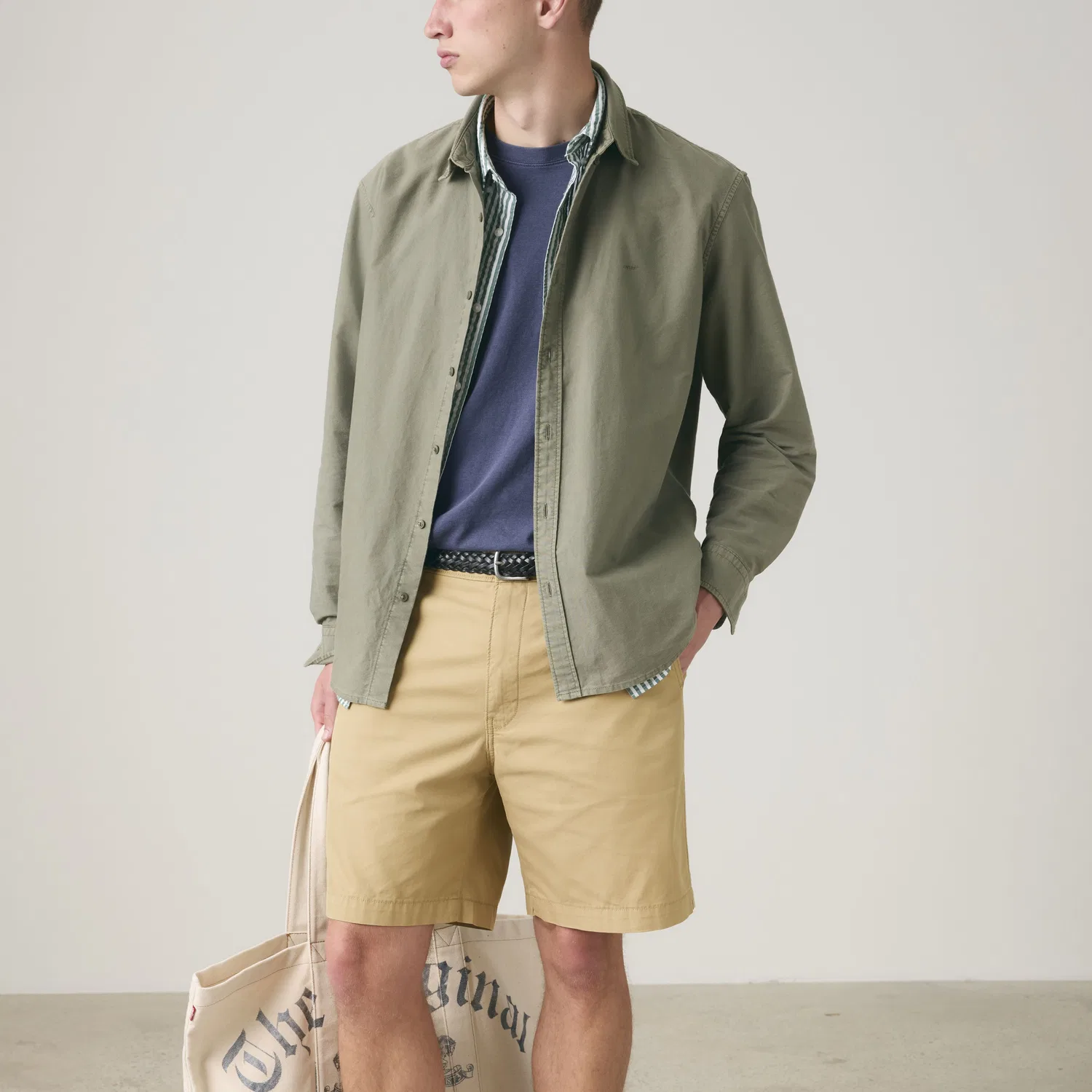 Мужские шорты Xx Chino Authentic Relaxed Lightweight Twill 8 дюймов Levi's — фото 3