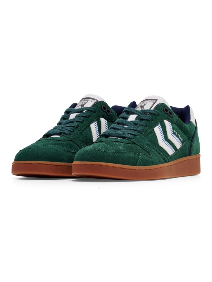 Кроссовки Hummel Indoor Shoe Hb Team Handball Erwachsene, зеленый — фото 4
