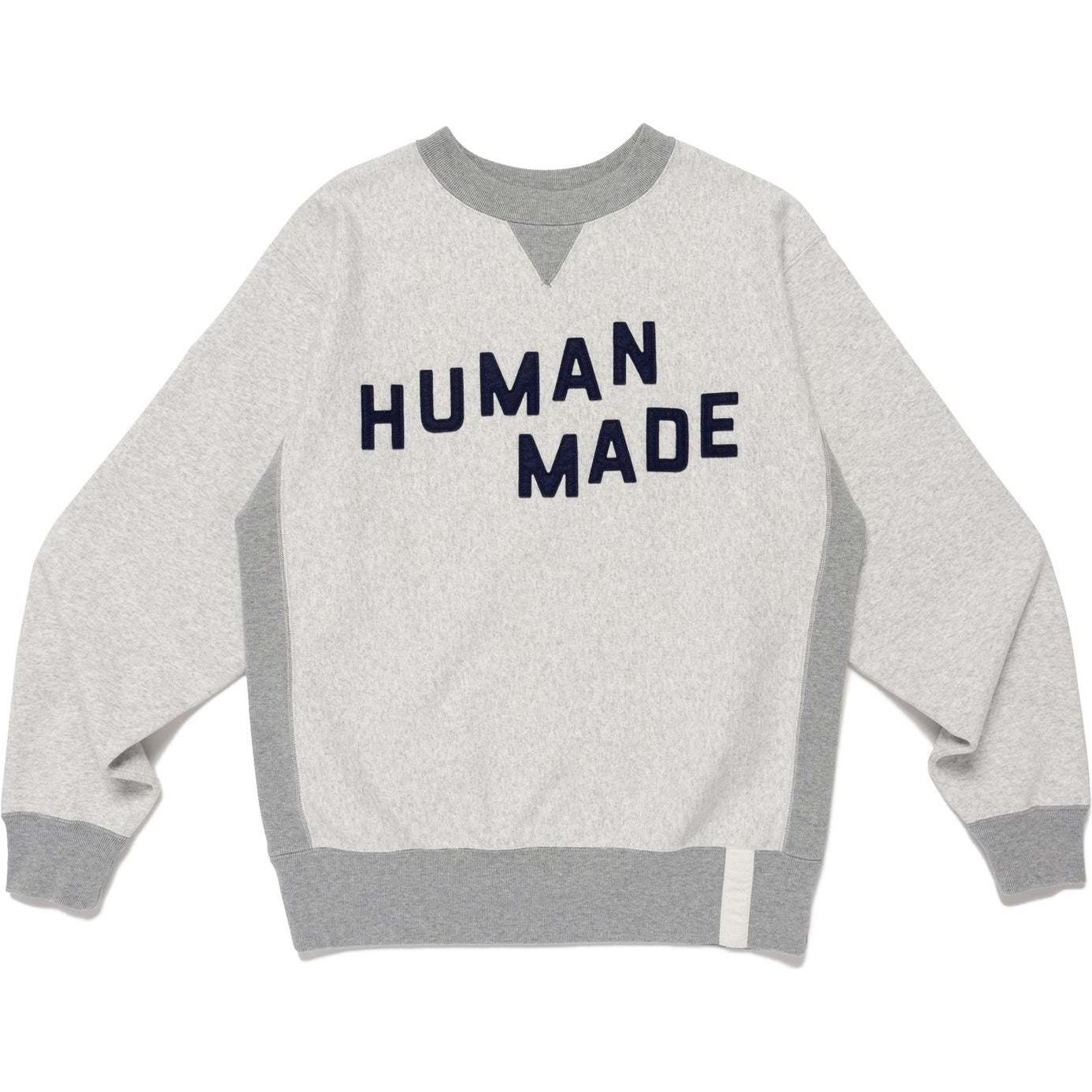 

Толстовки SS25 унисекс с круглым вырезом, средней толщины Human Made, серый