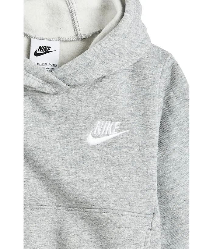 Худи Nike Kids Futura Club Fleece Pullover, Dark Grey Heather — фото 3