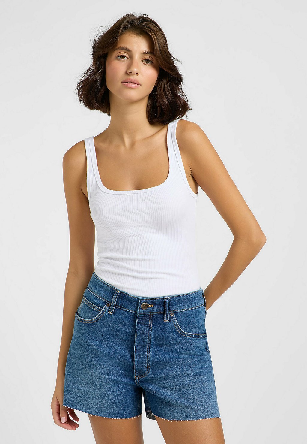 

Топ SLEEVELESS SQUARE SLIM FIT Lee, слоновая кость