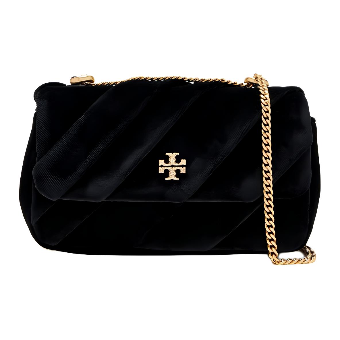 

TORY BURCH Сумка Kira Velvet Crossbody, мини-сумка через плечо, черная, женская