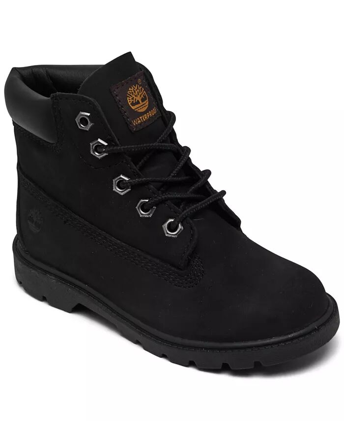 

Детские классические водонепроницаемые ботинки высотой 6 дюймов от Finish Line Timberland, черный