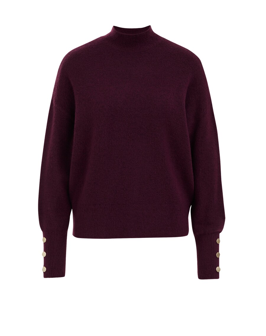 

Вязаный кардиган WE Fashion, цвет Aubergine
