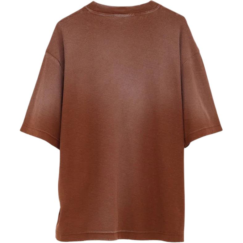 Acne Studios Футболка Women's Brown с круглым вырезом — фото 3