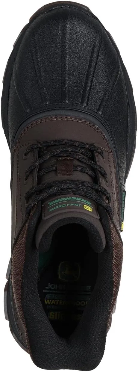 Мужские резиновые сапоги Skechers Respected Swamper, черный/шоколадный — фото 3