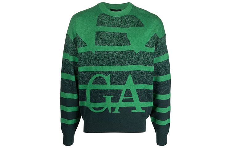 

EMPORIO ARMANI Зеленый свитер для мужчин