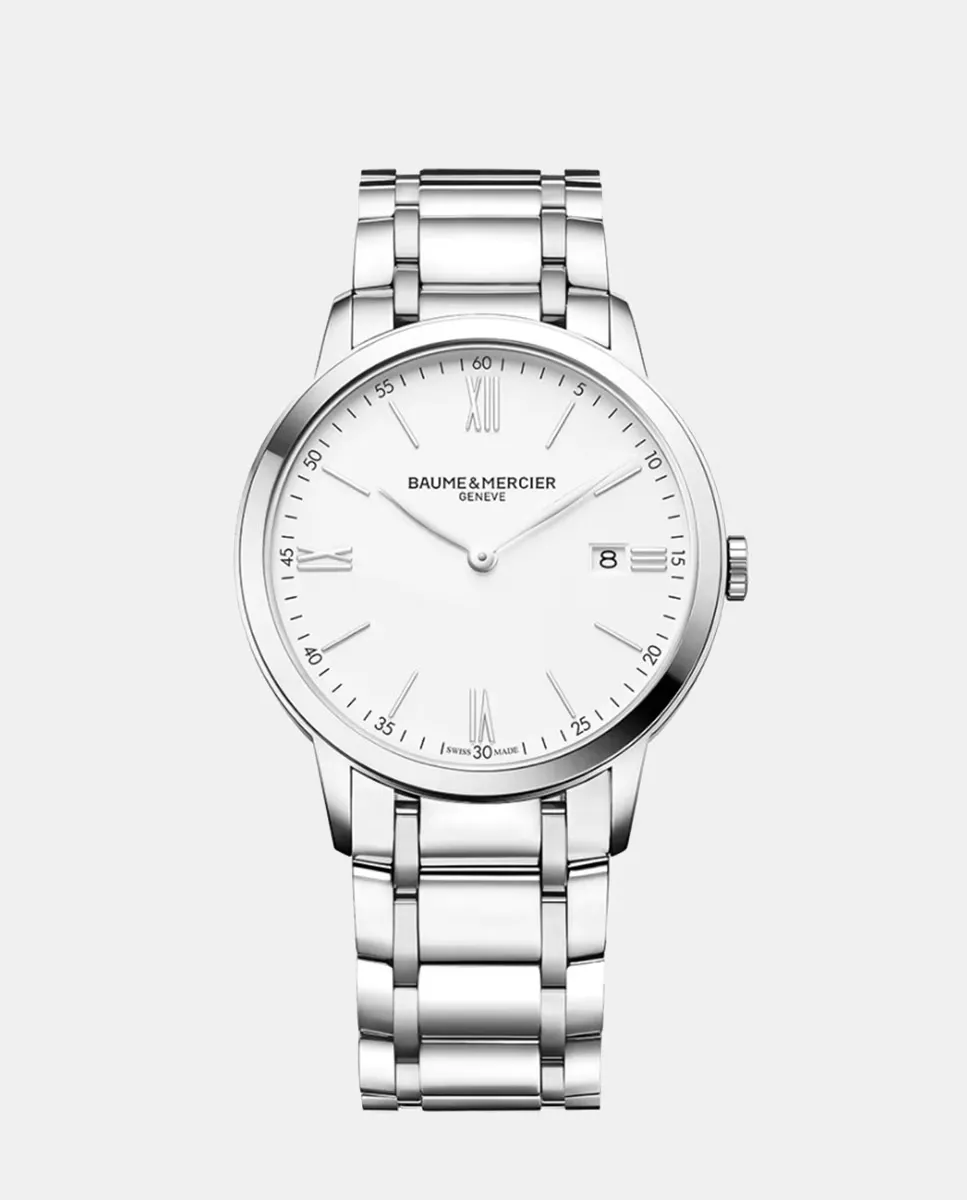 

Classima M0A10354 стальные мужские часы Baume & Mercier, серебряный