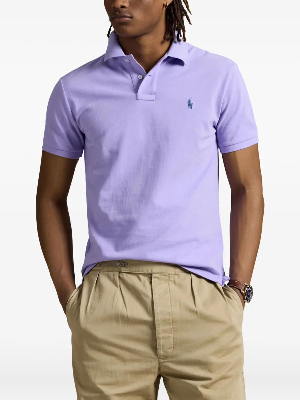 Рубашка поло с короткими рукавами Polo Ralph Lauren, фиолетовый — фото 3