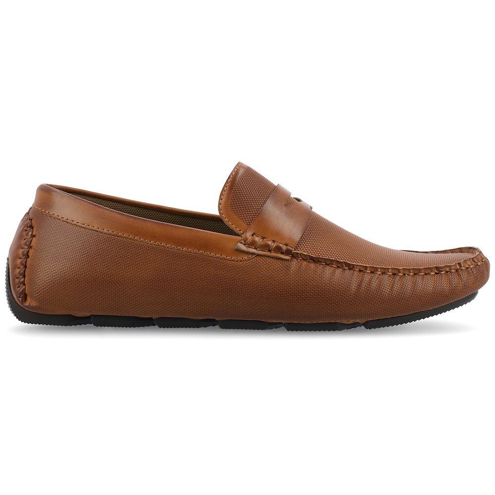 Мужские лоферы из пеноматериала Vance Co. Isaiah Tru Comfort для вождения, цвет Cognac — фото 2