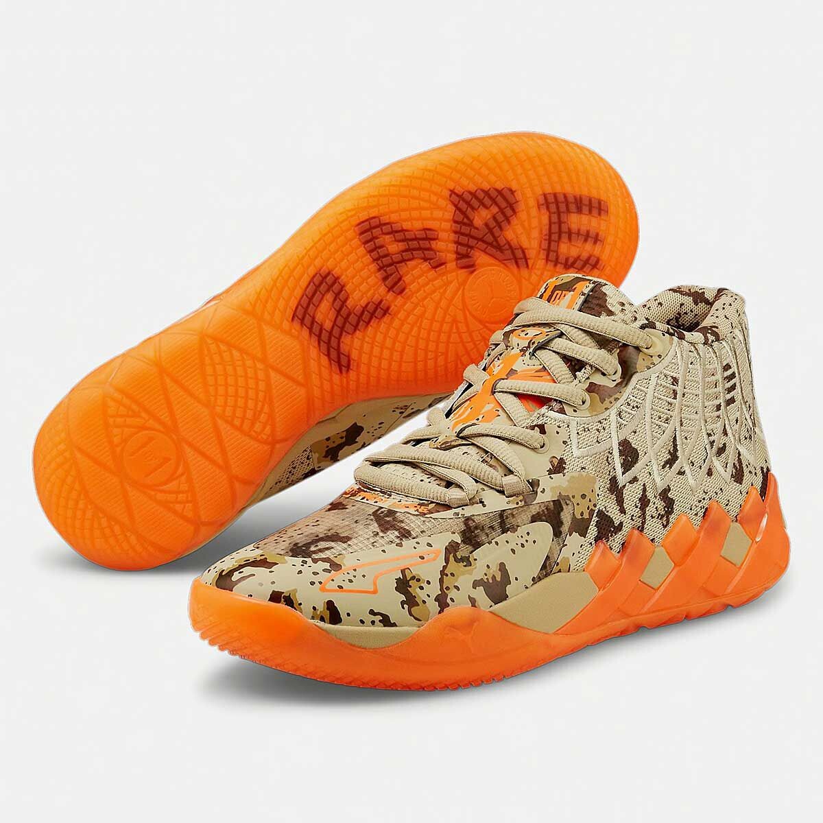 Баскетбольные кроссовки MB.01 Digital Puma, цвет Blasses Khaki/Orange — фото 2
