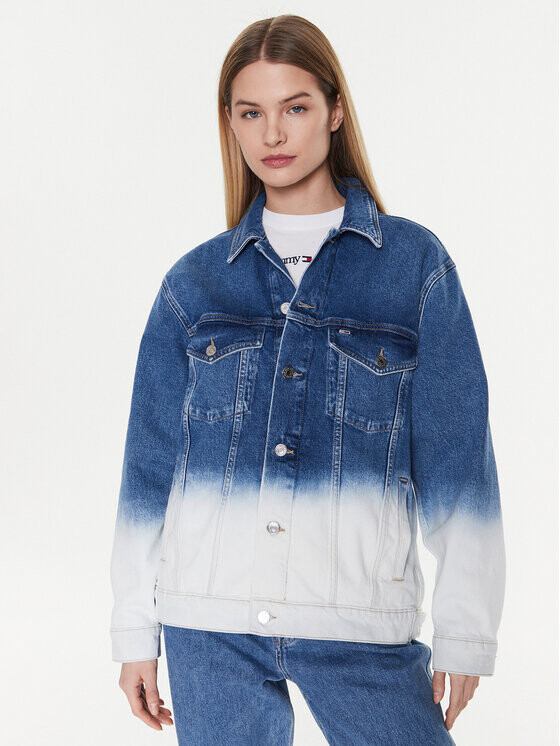 

Джинсовая куртка оверсайз Tommy Jeans, синий