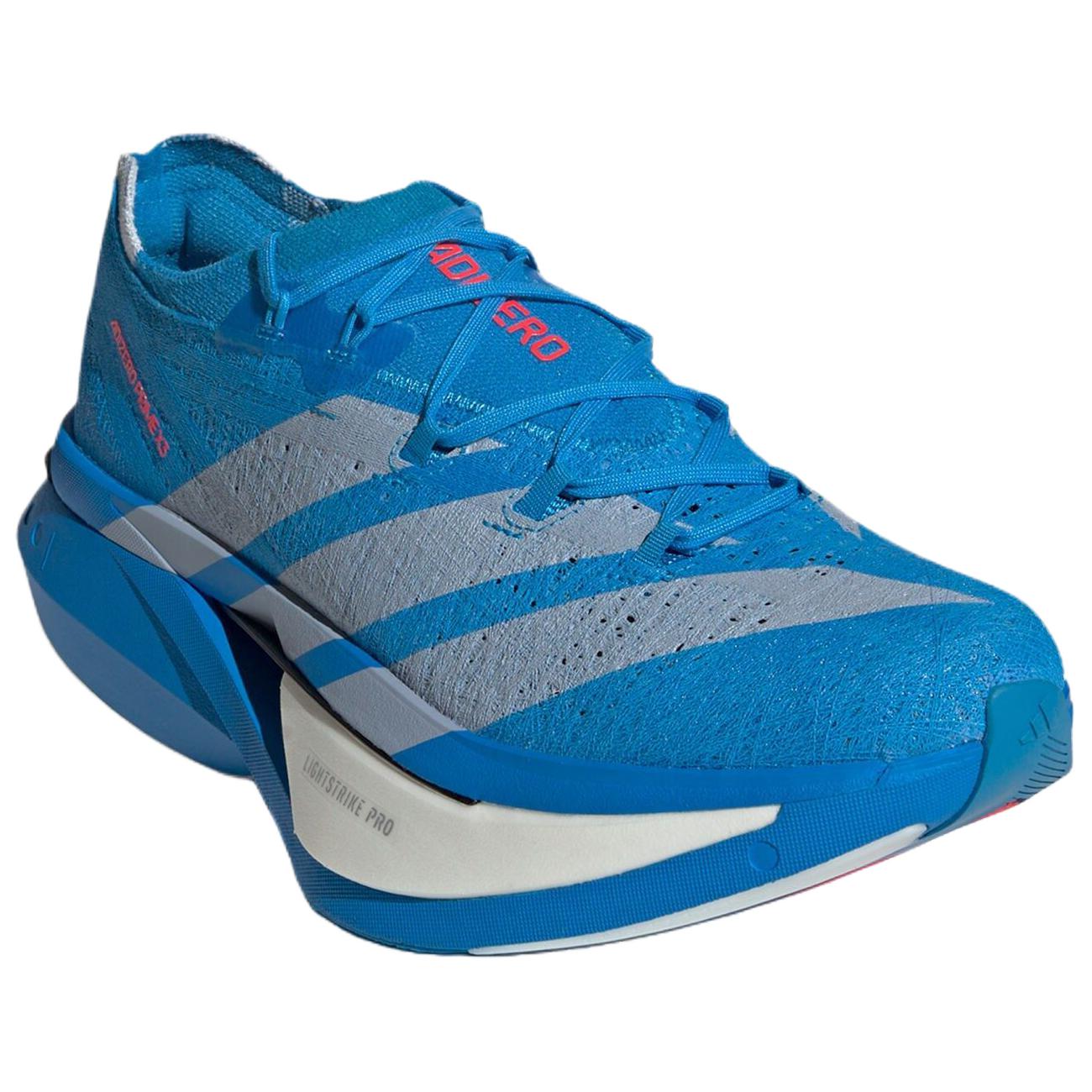 Adizero Prime X 3.0 Strung беговые кроссовки Unisex серый Adidas, синий серый — фото 4
