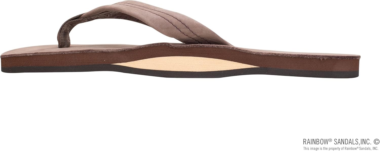Мужские сандалии Rainbow Single Layer Premier из кожи Rainbow Sandals, эспрессо — фото 2