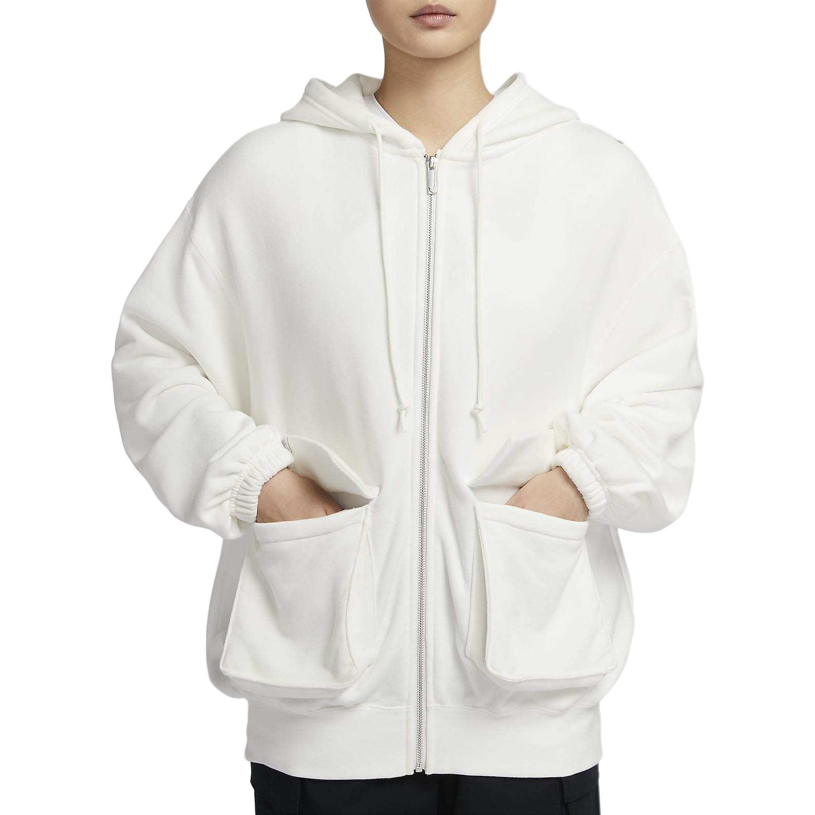 

Спортивная толстовка женская Sail White/Light Redwood Umber Nike, Sail White/Light Rosewood Umber