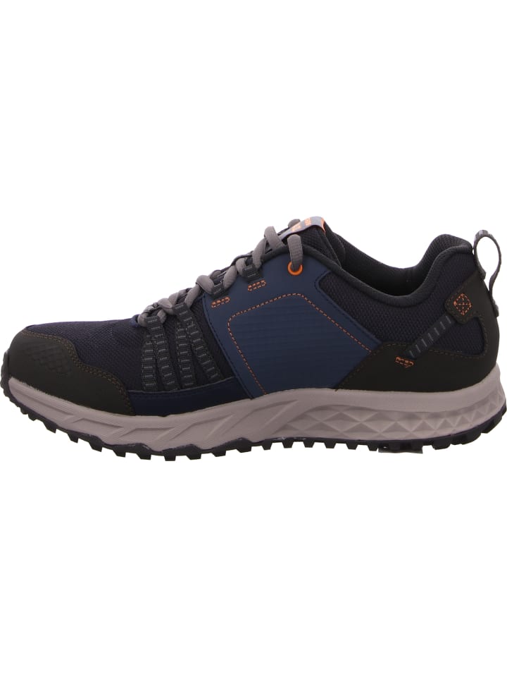 Skechers Кроссовки на шнуровке с мембраной Tex синего цвета — фото 3