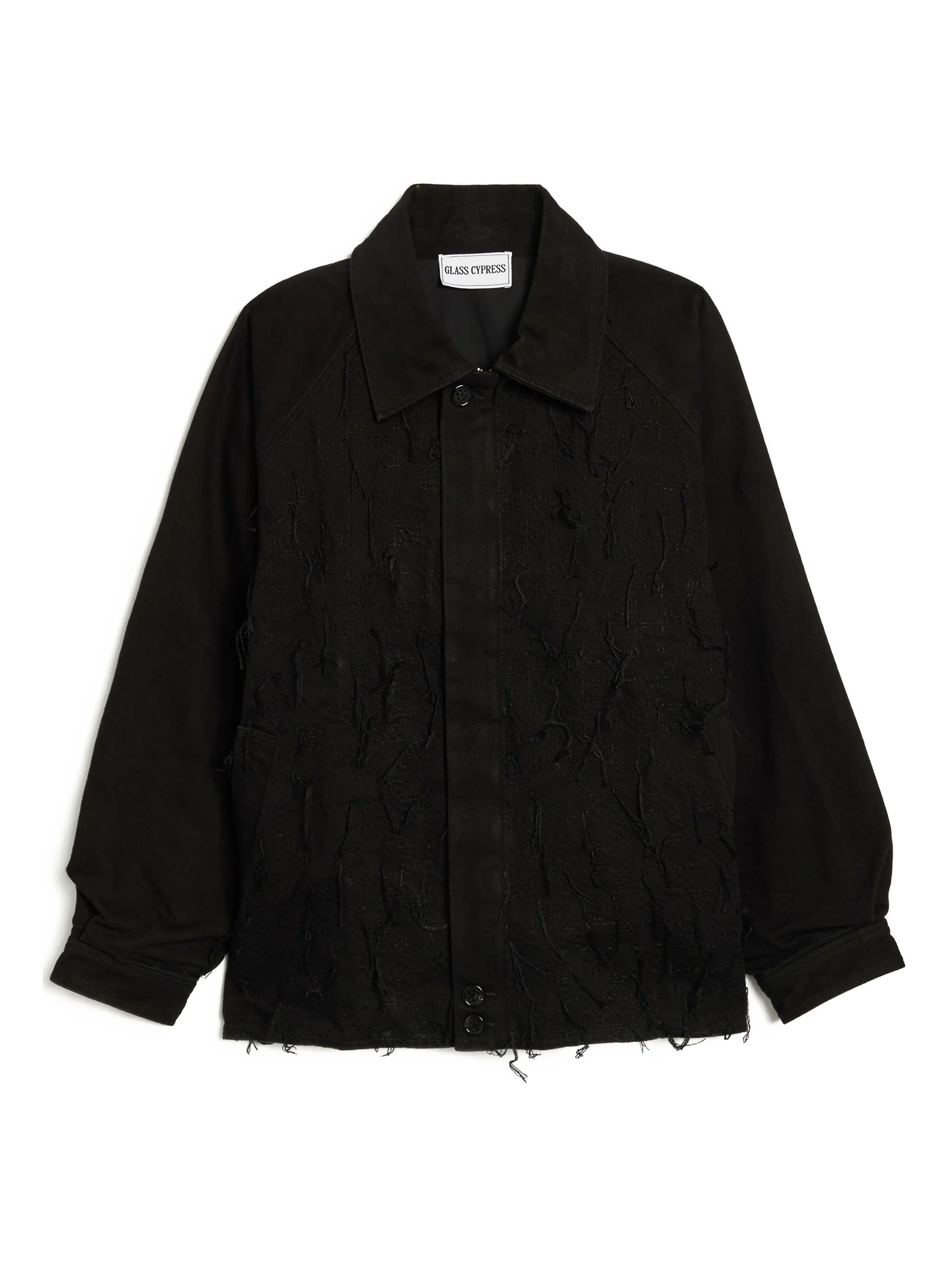 

Джинсовая куртка с бахромой Glass Cypress, черный