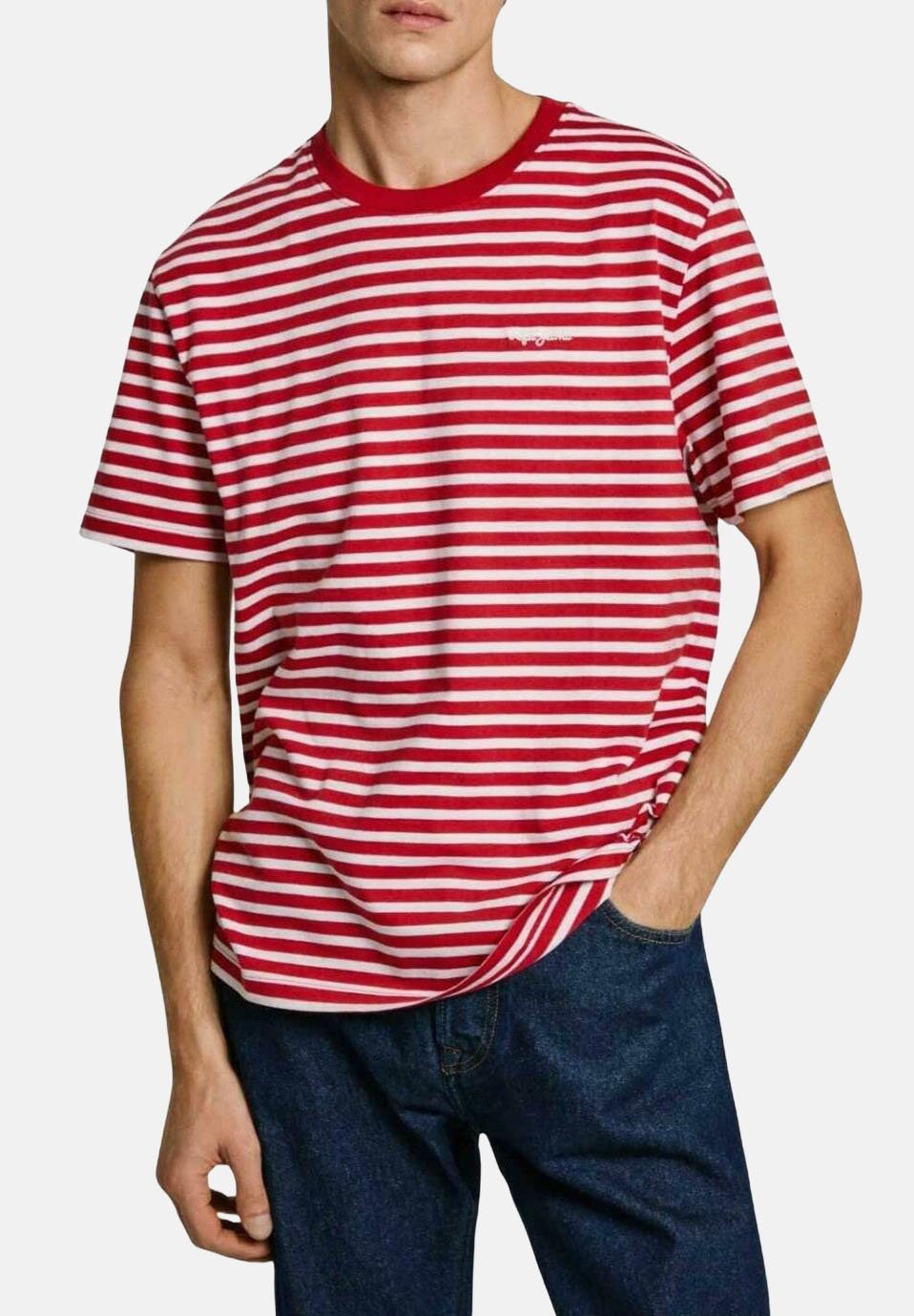 

Футболка с принтом CANE Pepe Jeans, красный