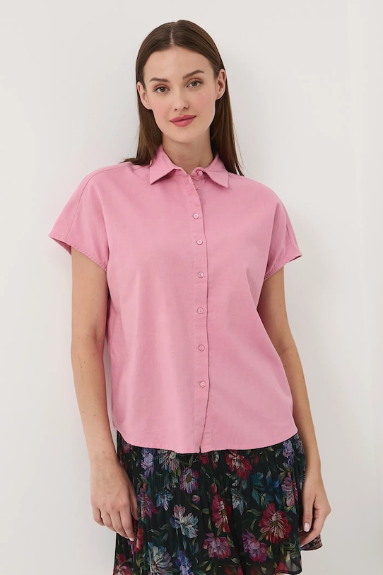 

Рубашка с добавлением льна Medicine, розовый