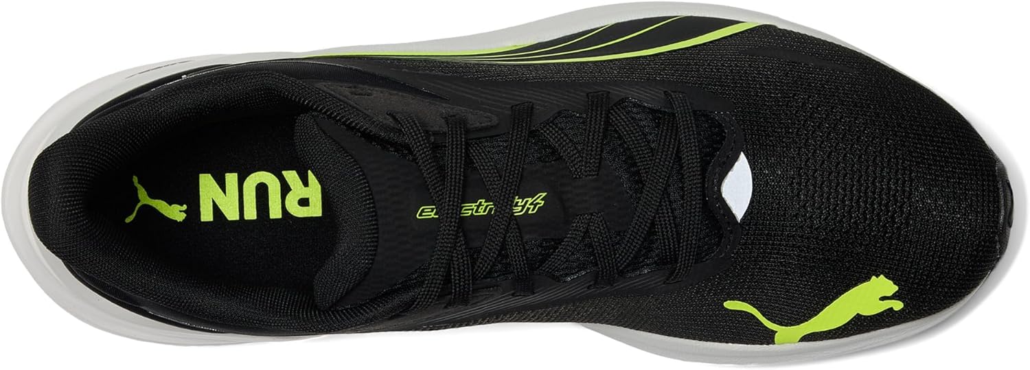 Мужские беговые кроссовки Puma Electrify Nitro 4, черный/желтый/серый — фото 2