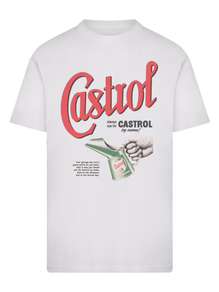 

Футболка Castrol By Name белого цвета F4NT4STIC, Белый, Футболка Castrol By Name белого цвета F4NT4STIC
