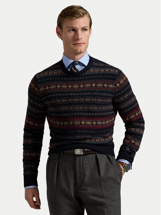 

Свитер regular fit 710981615001 Polo Ralph Lauren, синий